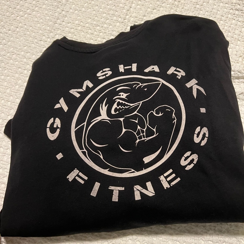 Gymshark Black Sweatshirt with White Logo